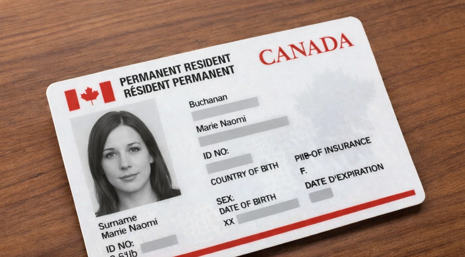 Permanent residence card